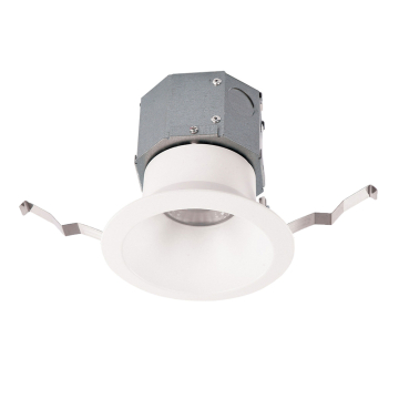 WAC Lighting Pop-in 4" Round Built-in J-Box LED Downlight - 1,080 Lumens - 12W - CCT Selectable - 120-277V - White