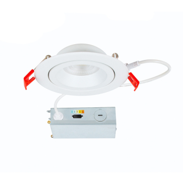 WAC Lighting Lotos 4" Regressed Round Gimbal LED Downlight - 775 Lumens - 9W - CCT Selectable - 120-277V - White