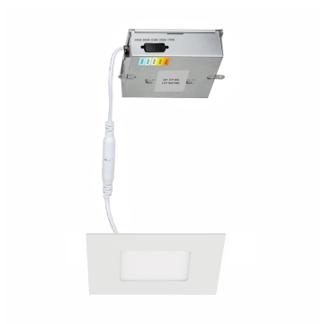 WAC Lighting Lotos 4" Square LED Downlight - 600 Lumens - 8W - CCT Selectable - 120-277V - White
