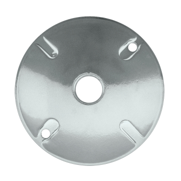 RAB 1 Hole Die Cast 4" Round Cover - White