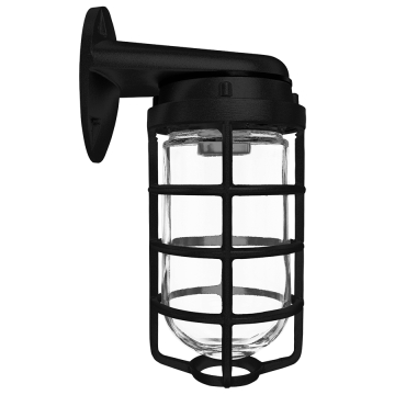 RAB 150W Max Wall Mount Vaporproof Light - Black - 120V