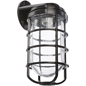 RAB 200W Max Wall Mount Vaporproof Light - Black - 120V
