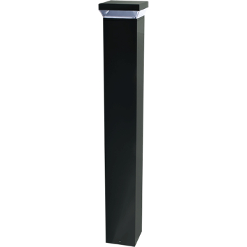 RAB 24W 42" Square LED Bollard - 360° Pattern - 3000K - 2,163 Lumens - 120-277V - Bronze