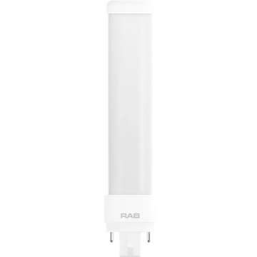 RAB 9.5W LED PL Lamp - Dimmable - 4-Pin G24q/GX24q Base - CCT Selectable - 1,050 Lumens - Ballast Compatible