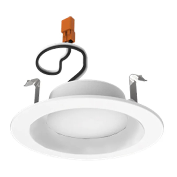 Westgate RDDS4 4" LED Slim Round Recessed Downlight - DOB - Smooth Trim - 6.5W - CCT Selectable - 650 Lumens - 120V - White