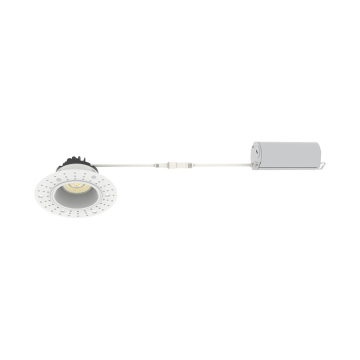 Westgate RDG3TL 3" LED Round Canless Trimless Recessed Gimbal Downlight - 730 Lumens - 9W - CCT Selectable - 120V - White