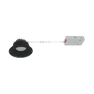 Westgate RDG4TL 4" LED Round Canless Trimless Recessed Gimbal Downlight - 1,250 Lumens - 15W - CCT Selectable - 120V - Black