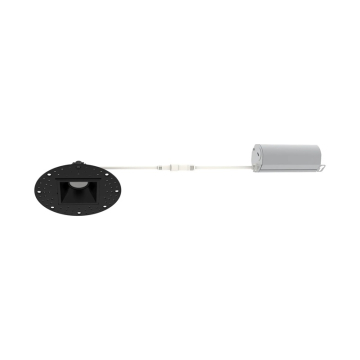 Westgate RDSG2TL 2" LED Square Canless Trimless Recessed Gimbal Downlight - 400 Lumens - 6W - CCT Selectable - 120V - Black