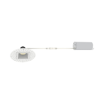 Westgate RDSG2TL 2" LED Square Canless Trimless Recessed Gimbal Downlight - 400 Lumens - 6W - CCT Selectable - 120V - White