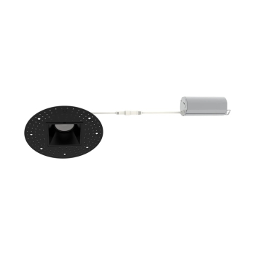 Westgate RDSG3TL 3" LED Square Canless Trimless Recessed Gimbal Downlight - 730 Lumens - 9W - CCT Selectable - 120V - Black