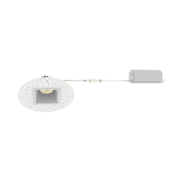 Westgate RDSG3TL 3" LED Square Canless Trimless Recessed Gimbal Downlight - 730 Lumens - 9W - CCT Selectable - 120V - White