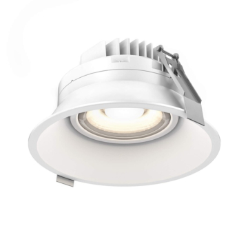 DALS Facet LED Recessed Gimbal Downlight - 6" - 20W - CCT Selectable - 120V - White