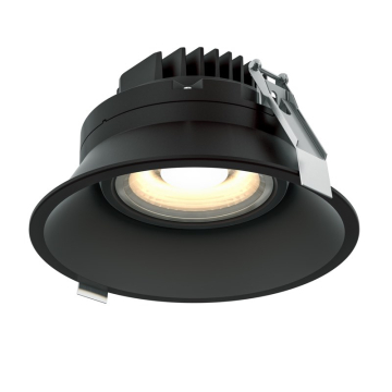 DALS Facet LED Recessed Gimbal Downlight - 6" - 20W - CCT Selectable - 120V - Black