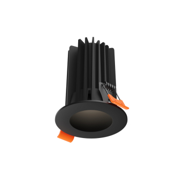 DALS RGR 2" LED High Power Regressed Downlight - 1,230 Lumens - 14W - CCT Selectable - 120V - Black