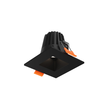 DALS RGR 2" LED Square Regressed Downlight - 700 Lumens - 8W - CCT Selectable + Dim to Warm - 120V - Black