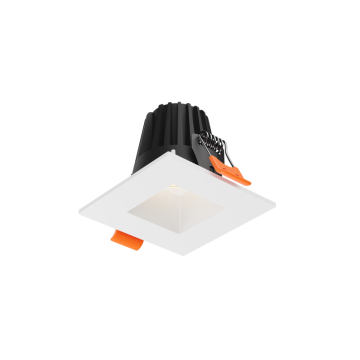 DALS RGR 2" LED Square Regressed Downlight - 700 Lumens - 8W - CCT Selectable + Dim to Warm - 120V - White