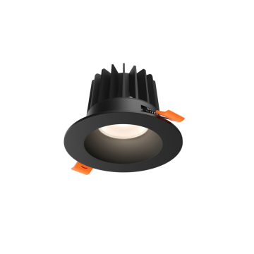 DALS RGR 4" LED Regressed Downlight - 1,180 Lumens - 14W - CCT Selectable + Dim to Warm - 120V - Black