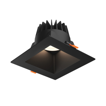DALS RGR 6" Square Regressed Downlight - 1,640 Lumens - 20W - CCT Selectable + Dim to Warm - 120V - Black