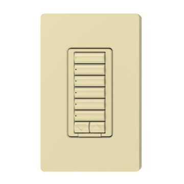 Lutron RadioRA 2 seeTouch CL Hybrid Keypad - 6 Button w/ Raise-Lower - Ivory