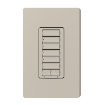 Lutron RadioRA 2 seeTouch CL Hybrid Keypad - 6 Button w/ Raise-Lower - Taupe