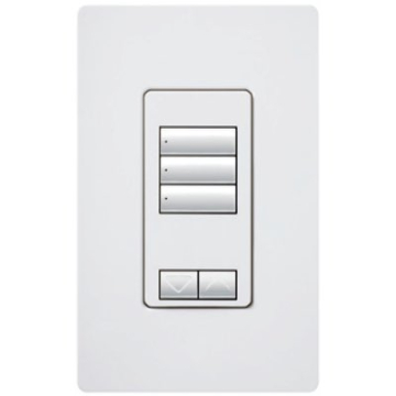 Lutron RadioRA 2 seeTouch Wall-Mount Designer Keypad - 3 Button w/ Raise-Lower - Taupe