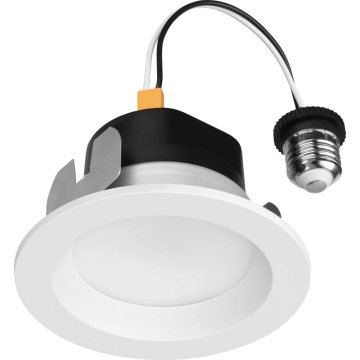 Lutron 4" Lumaris RadioRA 3 LED Retrofit Downlight - 800 Lumens - 8.5W - CCT Tunable (18K-4K) - 120V - White