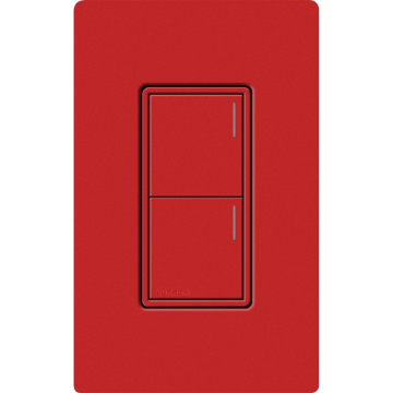 Lutron RadioRA 3 Sunnata Keypad - 2 Button - Signal Red