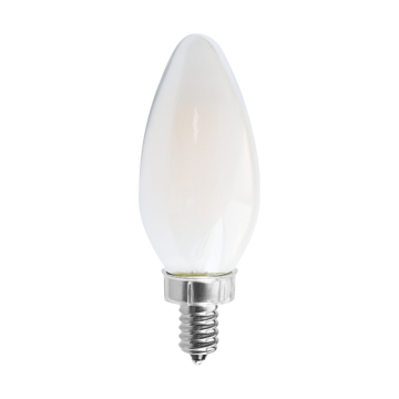 SATCO 8W C11 LED Filament Lamp - Frosted - E12 - 3000K - 760 Lumens - 120V