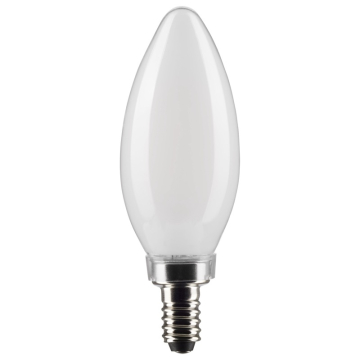 SATCO 5.5W B11 LED Filament Lamp - Frosted - E12 - 3000K - 500 Lumens - 120V