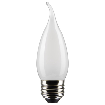 SATCO 5.5W CA10 LED Filament Lamp - Frosted - E26 - 2700K - 500 Lumens - 120V