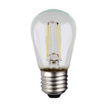 SATCO 1W S14 LED String Light Lamp - Clear - 2700K - E26 Base - 120V - Non-Dimmable - 4-Pack