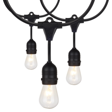 SATCO|NUVO 24' Indoor/Outdoor Incandescent String Light - S14 Lamps Included - 2850K - 120V