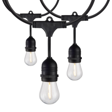 SATCO|NUVO 24' Indoor/Outdoor LED String Light - S14 Lamps Included - 2200K - 2 PACK - 120V