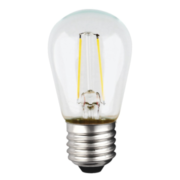 SATCO 1W S14 LED String Light Lamp - Clear - 2700K - E26 Base - 120V - Non-Dimmable