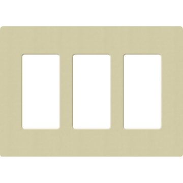 Lutron Claro Screwless Designer Wallplate - 3 Gang - Sage