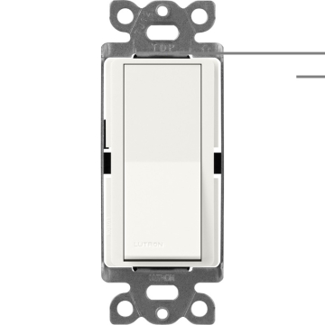 Lutron Claro 3-Way Switch - 15A - Glacier White