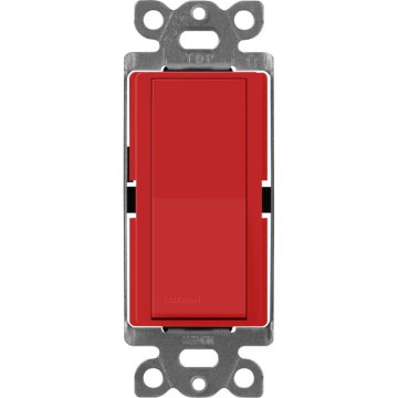 Lutron Claro 4-Way Switch - 15A - Signal Red