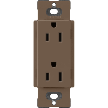 Lutron Claro 15A Receptacle - Espresso
