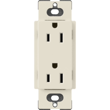 Lutron Claro 15A Receptacle - Pumice