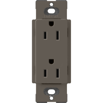 Lutron Claro 15A Receptacle - Truffle