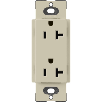 Lutron Claro 20A Duplex Receptacle - Clay