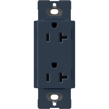 Lutron Claro 20A Duplex Receptacle - Deep Sea