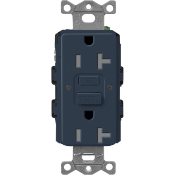 Lutron Claro 20A GFCI Receptacle - Tamper Resistant - Deep Sea