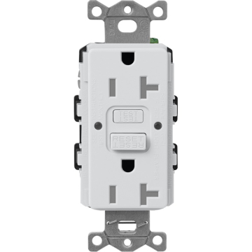 Lutron Claro 20A GFCI Receptacle - Tamper Resistant - Mist