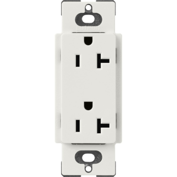 Lutron Claro 20A Duplex Receptacle - Lunar Gray