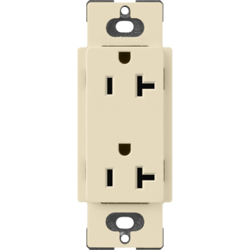 Lutron Claro 20A Duplex Receptacle - Sand