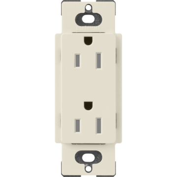 Lutron Claro 15A Tamper Resistant Receptacle - Pumice