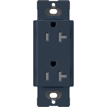 Lutron Claro 20A Tamper Resistant Receptacle - Deep Sea