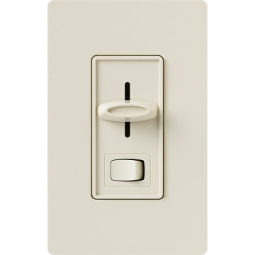 Lutron Skylark Slide-to-Off 3-Speed Fan Control with On/Off Light Switch - Light Almond
