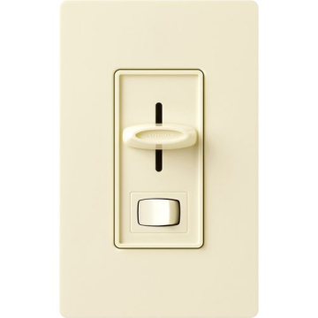 Lutron Skylark Slide-to-Off 3-Speed Fan Control with On/Off Light Switch - Almond
